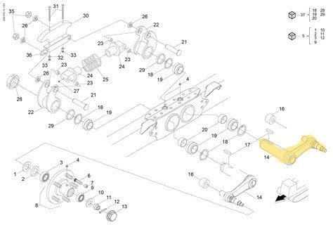 EVEREST SCHWINGARM LAUFRAD No. 1101301