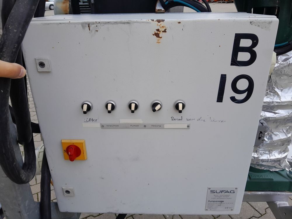 Sufag mobile Pumpe mit Wasserkühler