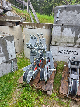 Schlepplift Rollenbatterien